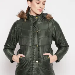 Duke Bottle Green Hooded Jacket image 1