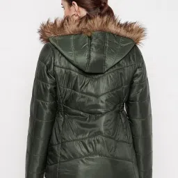 Duke Bottle Green Hooded Jacket image 2