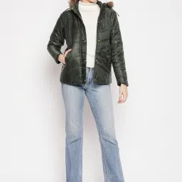 Duke Bottle Green Hooded Jacket image 4