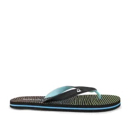 United Colors of Benetton Men's Black & Green Flip Flops image 2