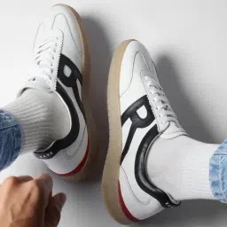 Rare Rabbit Men's White Sneakers-image-83