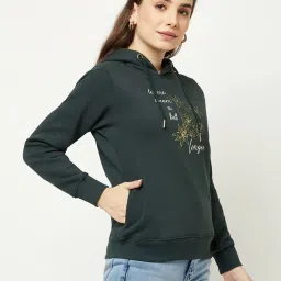 Crimsoune Club Green Printed Hoodie image 4