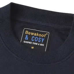 Bewakoof Blue Regular Fit Printed Sweatshirts image 5