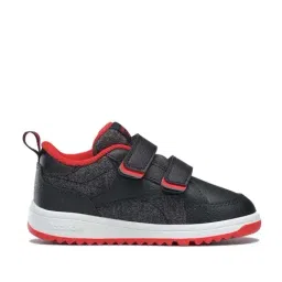 Reebok Kids Classics Weebok Clasp Black & Red Walking Shoes-picture-42