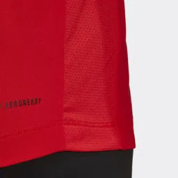 Adidas Red Regular Fit Printed Sports T-Shirt image 5