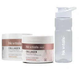 HealthKart HK Vitals Skin Radiance Collagen 100 g Orange and Watermelon & Sipper Combo-picture-34