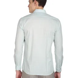 Arrow Light Sky Cotton Slim Fit Printed Shirt image 2