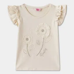 R&B Kids Beige Embroidery Regular Fit Top-picture-17