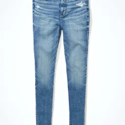 American Eagle Outfitters Blue Mid Rise Jeans image 4