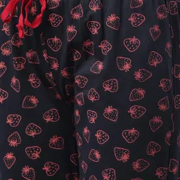 Kryptic Navy & Blue Printed Pure Cotton Elasticated Waist Band Regular Fit Pyjamas - Pack of 2 image 5