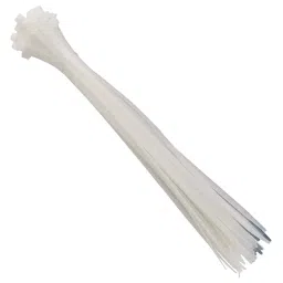 IB BASICS Cable Ties PVC White 200 x 2.5 mm (Pack of 100) image 4