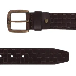 Levi's Brown Leather Waist Belt for Men image 3