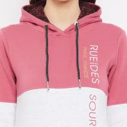 Duke Pink & White Hooded Sweatshirt image 5