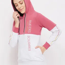 Duke Pink & White Hooded Sweatshirt image 3