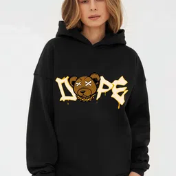 RAYACLOSET Women Printed Hooded Sweatshirt-image-27