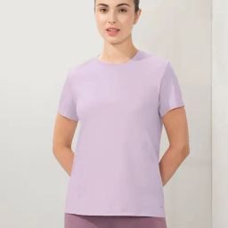 Amante Purple Relaxed Fit Solid T-Shirt-picture-33