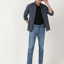 Lee Blue Cotton Slim Fit Jeans image 5