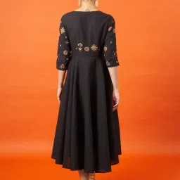 Okhai Black Embroidery Flare Dress image 2