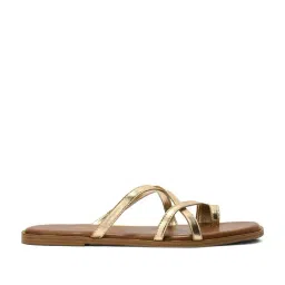 Forever Glam by Pantaloons Women's Gold Toe Ring Sandasl-image-72