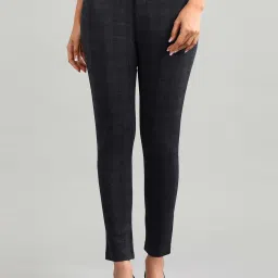 Aurelia Grey Chequered Chinos image 1