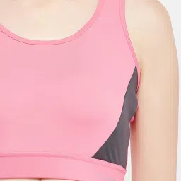 Clovia Pink Sports Bra image 5