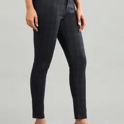 Aurelia Grey Chequered Chinos image 4