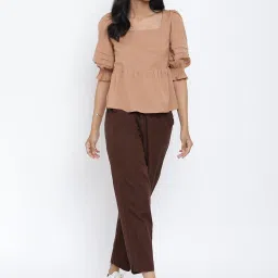 Fabindia Brown Cotton Top image 5