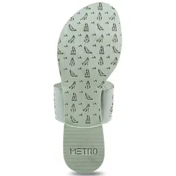 Metro Women's Pista Green Toe Ring Sandals image 4