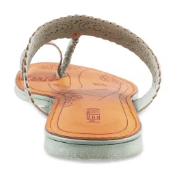 Metro Women's Pista Green Toe Ring Sandals image 5