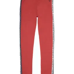 allen solly junior Allen Solly Kids Red Cotton Graphic Leggings image 1