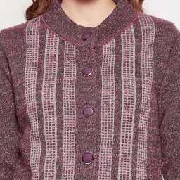 Duke Maroon Striped Sweater image 5