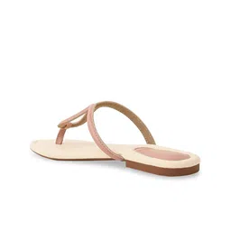 CAI Women Open Toe T-Strap Flats image 4