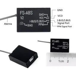 FlySky FS-A8S 2.4G 8CH Mini Receiver Module Rev 2-picture-36