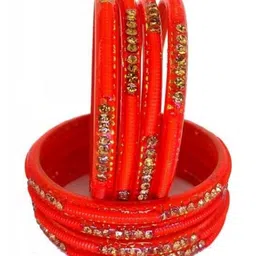 Instyle Forever Set Of 8 Rose Glass Artificial Stones & Beads Bangle image 1