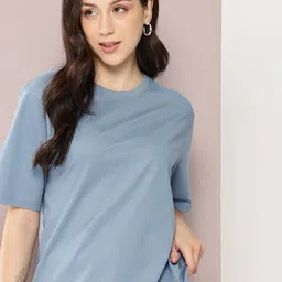 DILLINGER Drop-Shoulder Sleeves Pure Cotton Relaxed Fit T-shirt-image-55