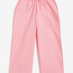 Campana 100% Cotton Solid Trousers - Pink-picture-15