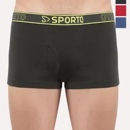 Sporto by Macho Men Pack Of 4 Combed Cotton Trunk-picture-17