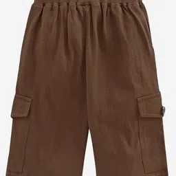 Kiddopanti Solid Colour Shorts - Brown image 3