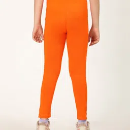 Zion Cotton Lycra Knit Pack Of 3 Solid Leggings - Multi Colour image 3