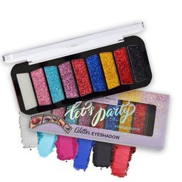 Adbeni 9 Color Glitter Eyeshadow Palette - Shade - 02-picture-14