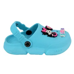 Yellow Bee Disney Mickey & Friends Featuring Minnie Mouse Applique Detailed Slingback Clogs - Blue image 5