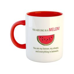ARTBUG White & Red Printed Ceramic Glossy Finish Dishwasher & Microwave Safe Mugs 350 ml-picture-44