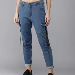 Roadster Women Blue Boyfriend Fit Stretchable Jeans-image-85