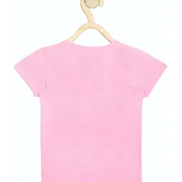 allen solly junior Allen Solly Kids Pink Cotton Graphic Top image 2