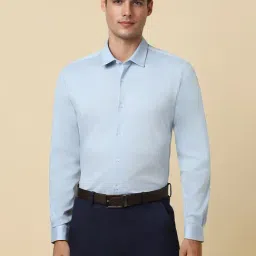 Allen Solly Blue Cotton Slim Fit Shirt-picture-20