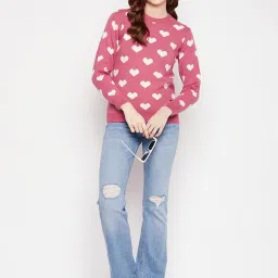 Duke Pink Printed Sweater image 4