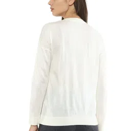Van Heusen White Regular Fit Sweater image 2