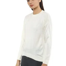Van Heusen White Regular Fit Sweater image 3