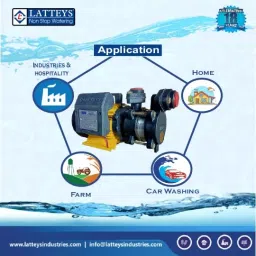 Latteys 1 HP Single Phase Self Priming Monoblock Pump, FGRG-0036 image 4