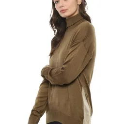 Van Heusen Brown Regular Fit Sweater image 3